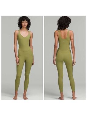 lululemon athletica Align tank Jumpsuit leggings Olive Green One-Piece